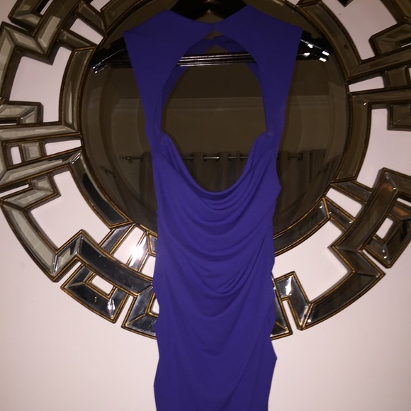 Nicole Miller Purple Open back dress - Picture 2 of 7