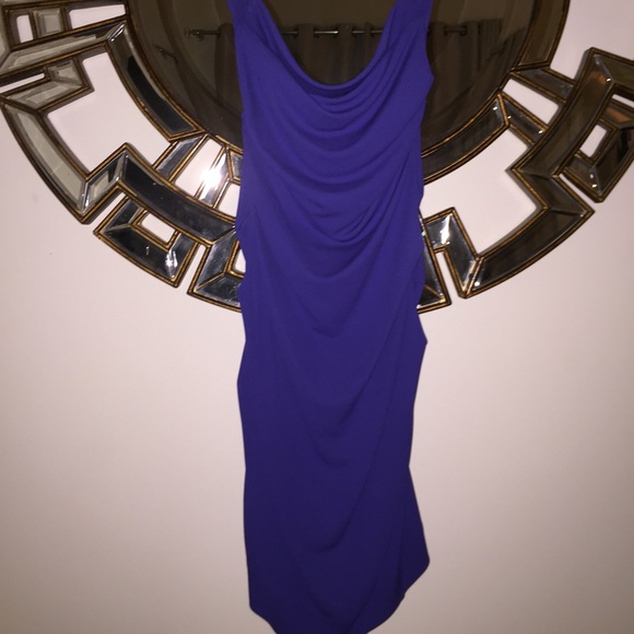 Nicole Miller Purple Open back dress - Picture 3 of 7