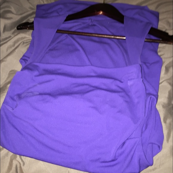 Nicole Miller Purple Open back dress - Picture 4 of 7