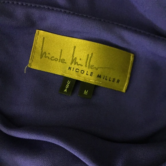 Nicole Miller Purple Open back dress - Picture 5 of 7