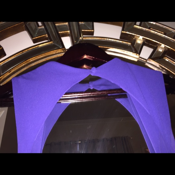 Nicole Miller Purple Open back dress - Picture 6 of 7