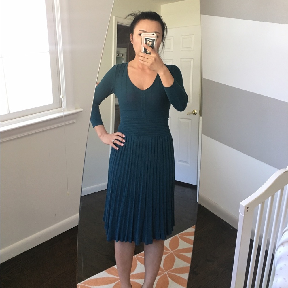 Max Studio teal dress