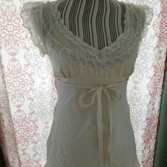 PRADA silk and lace top - Picture 1 of 3