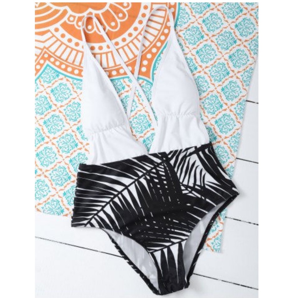 Plunge One Piece Swimsuit