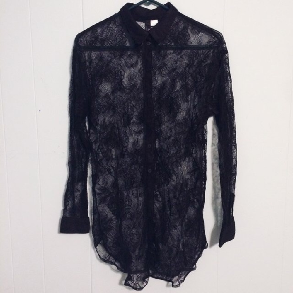 🖤 black floral lace blouse 🖤