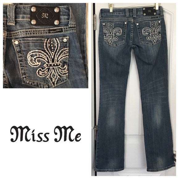 Miss Me Denim - Gorgeous Miss Me fleur de lis jeans size 29