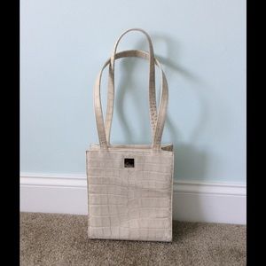 Dooney & Bourke White croc purse