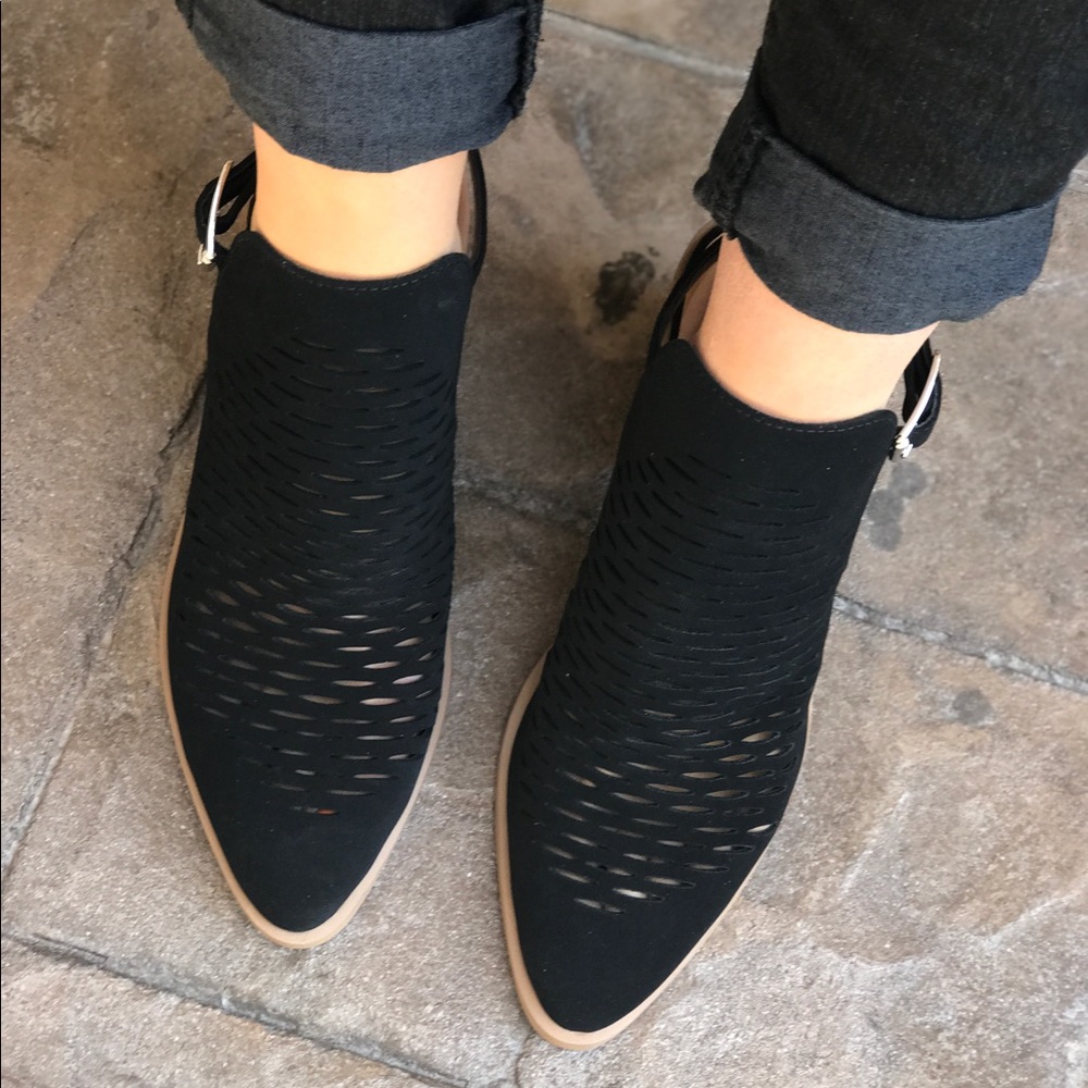 Rustic Pointy Toe Slingback Mule Clog - Picture 4 of 8