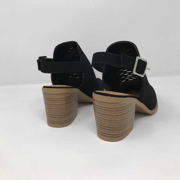 Rustic Pointy Toe Slingback Mule Clog - Picture 2 of 8