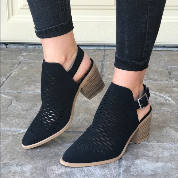 Rustic Pointy Toe Slingback Mule Clog - Picture 7 of 8