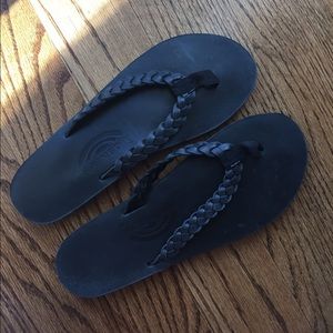 NWOT Rainbow Double Braided  Flip Flops