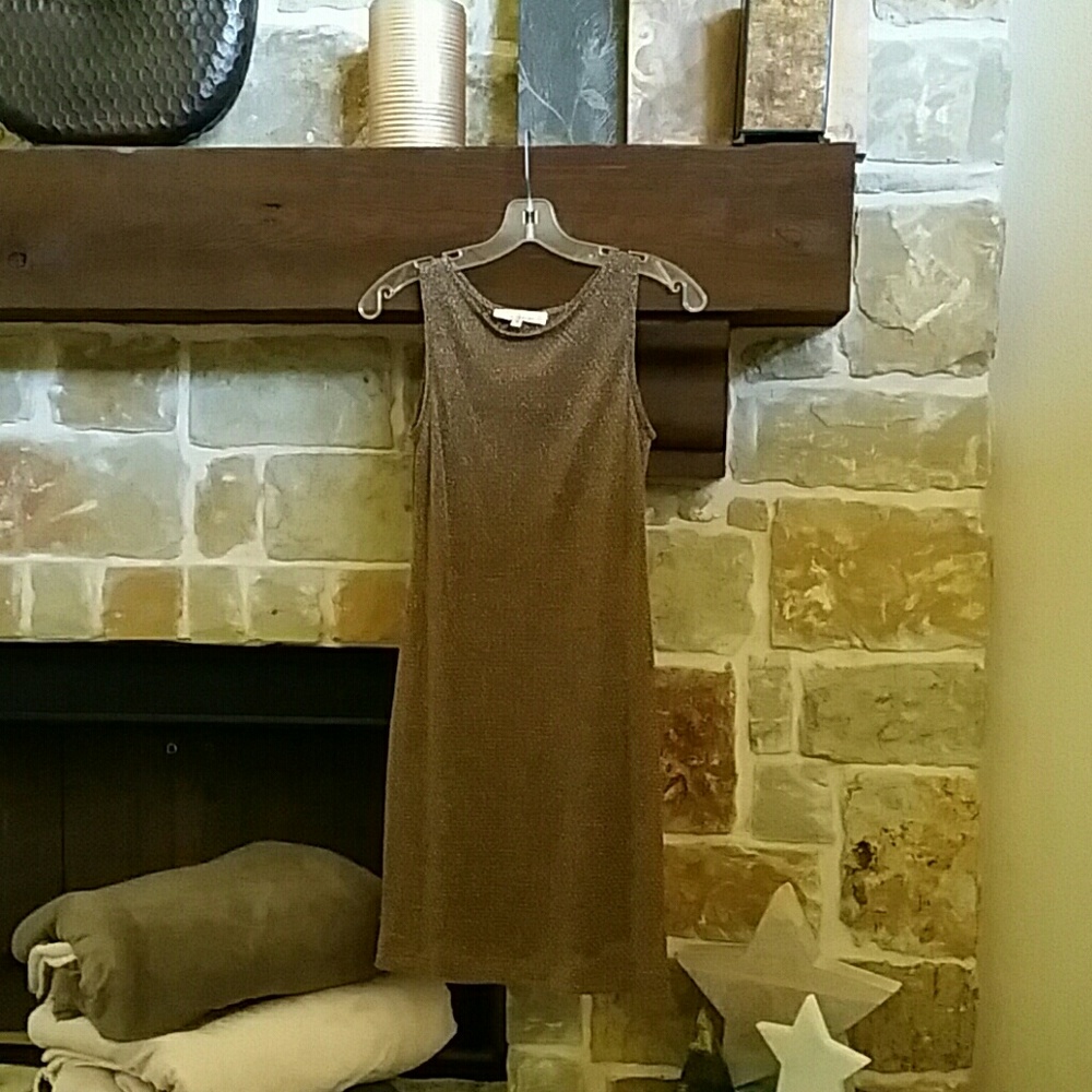 Andrea polizzi for rex lester metallic dress