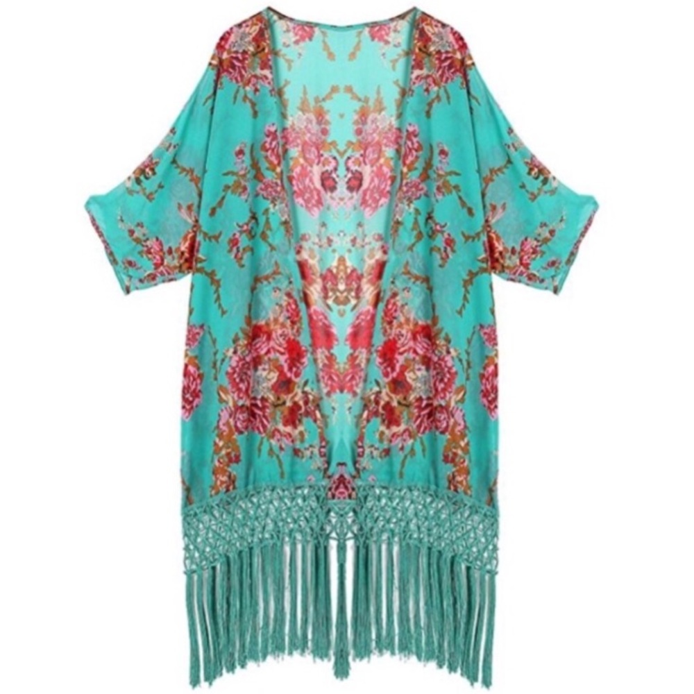 Last One🚨Kimono Style Cover-up - Picture 2 of 5