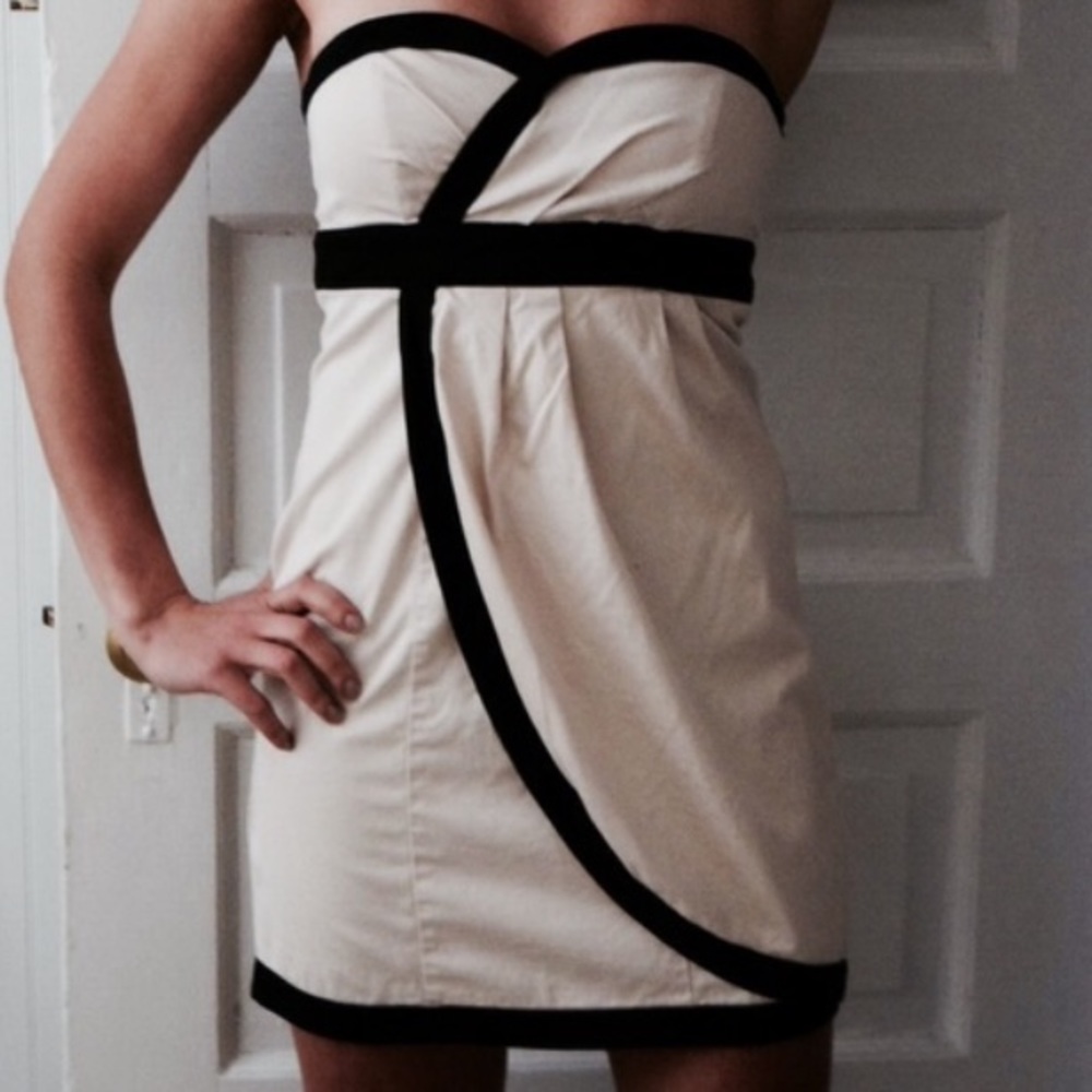 Strapless Pale Pink Mini Dress