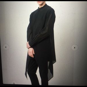 Y-3 Men's Air Mesh Button Down