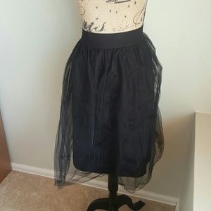 XXL Black Tulle Skirt