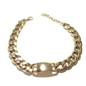 Gold chain choker