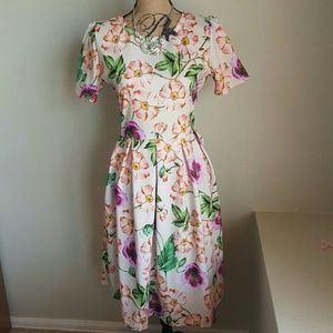 New XL Unicorn Floral Amelia Dress