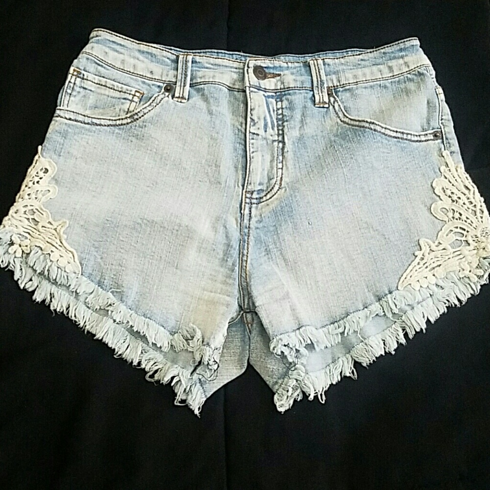 High waisted Jean shorts