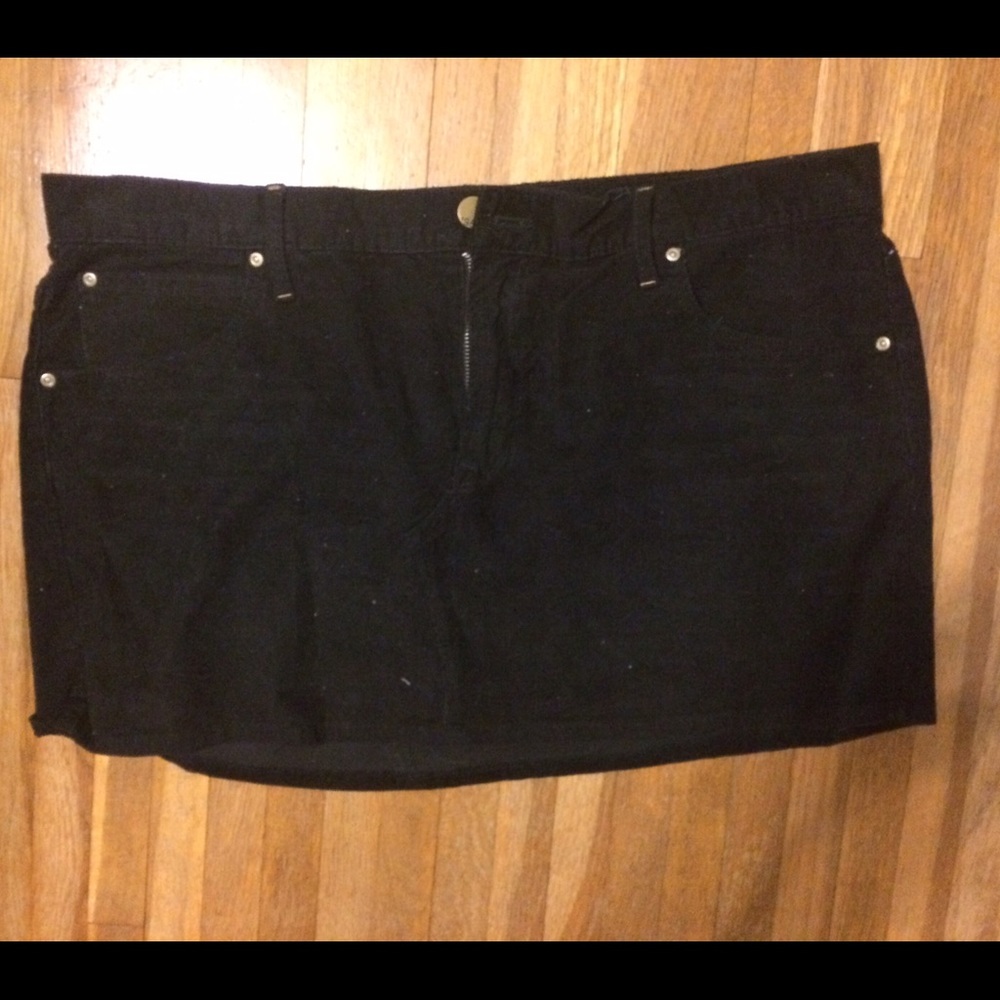 Black corduroy skirt