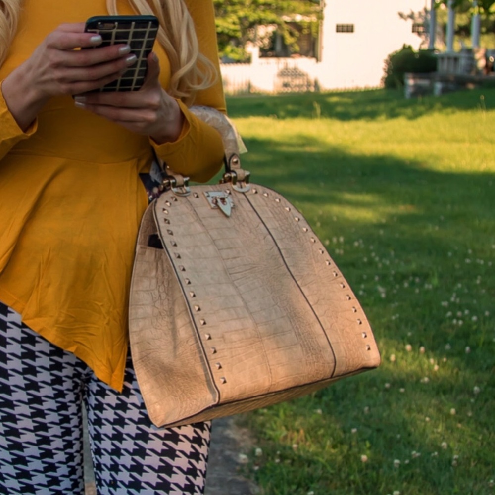 Gator Skin a Studded Purse