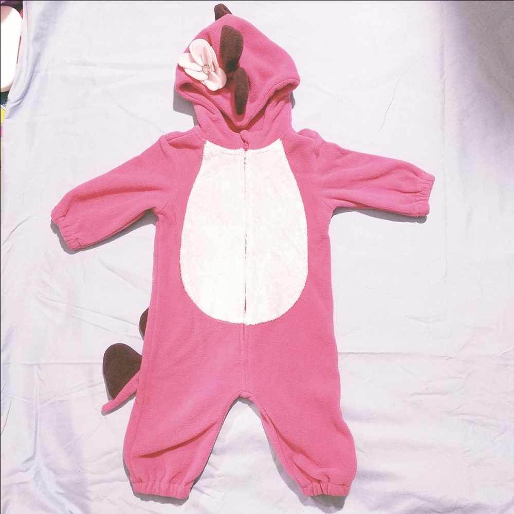 Baby Dino Pink costume (3-6M)