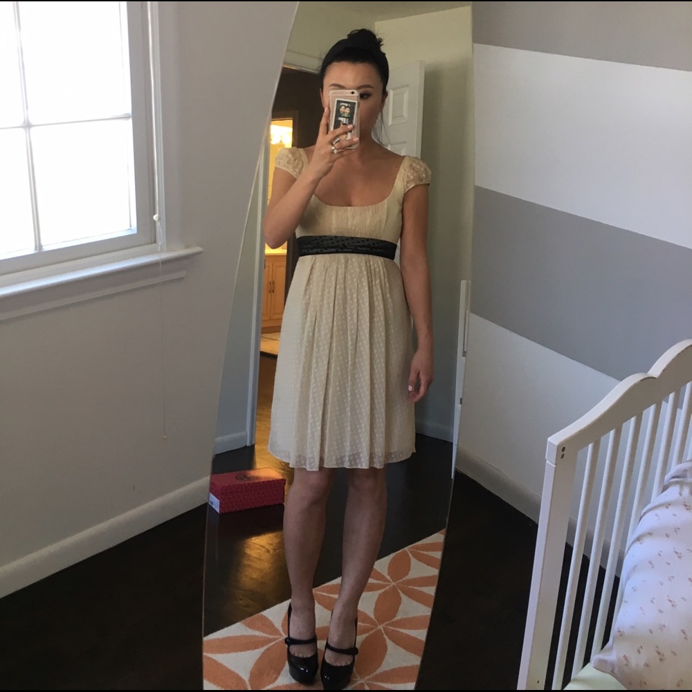 Milly empire chiffon dress