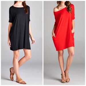 LEX Black Versatile Comfy Dress