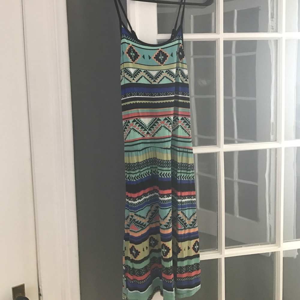 Tribal print casual dress