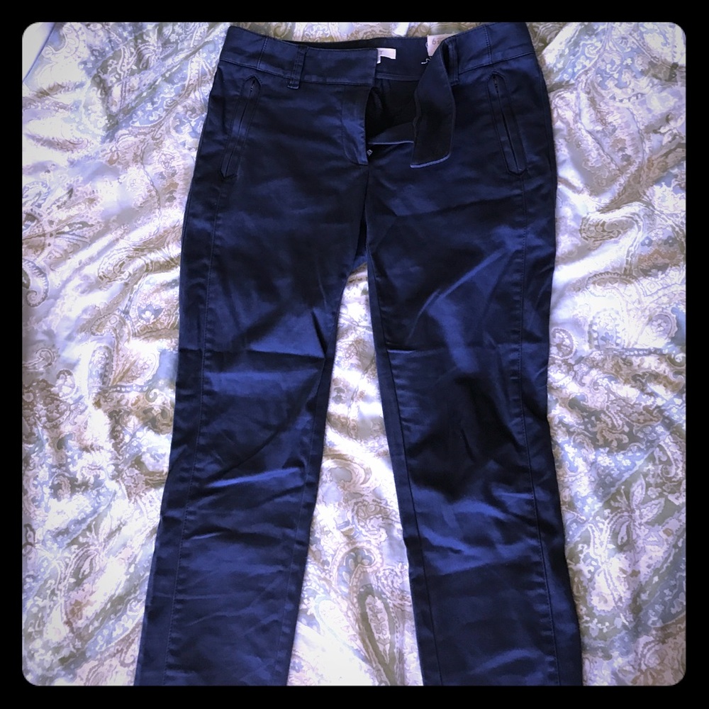 Loft Marisa fit skinny ankle sanded sateen chinos