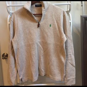 Natural Polo 1/4 zip
