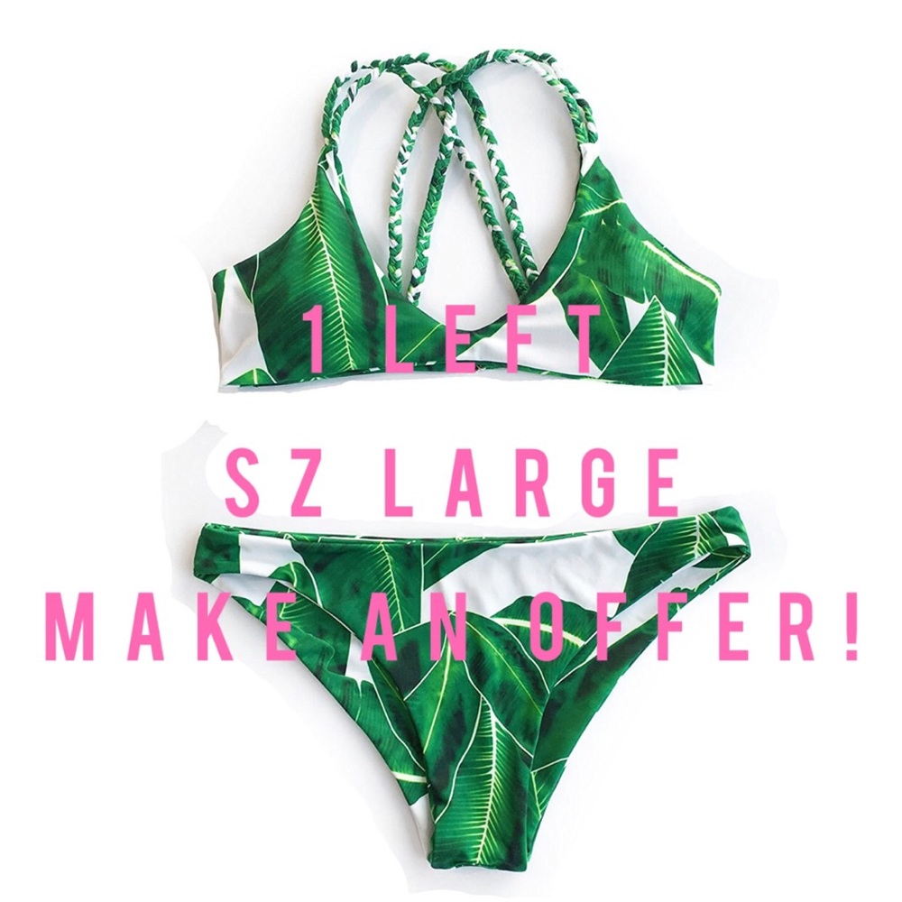NWT Palm Leaf Cheeky Bikini