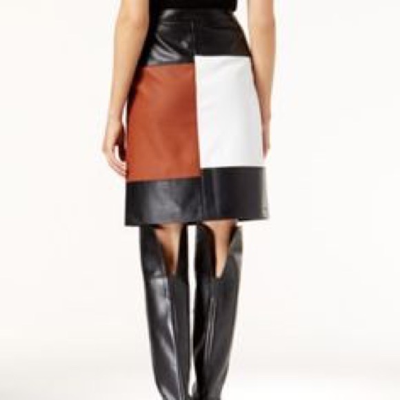 Color block mod sixties pencil skirt 4 - Picture 3 of 4