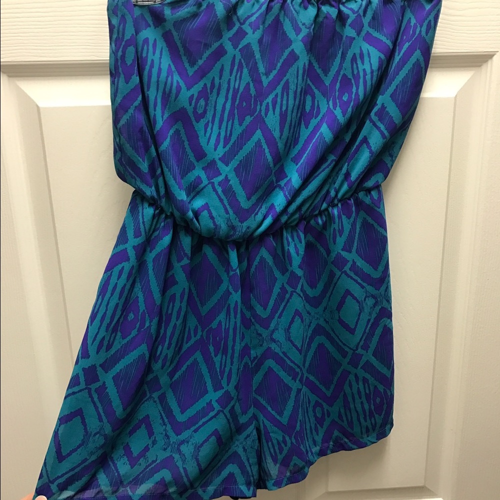 Strapless Aztec Print Romper 💜