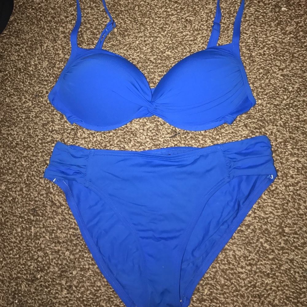 Bright blue/indigo bikini swim suit