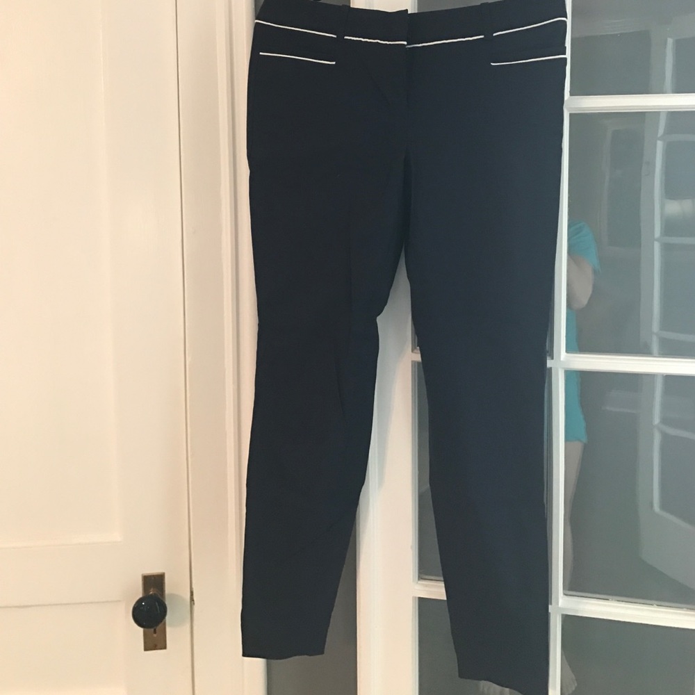 Navy ankle dress pants