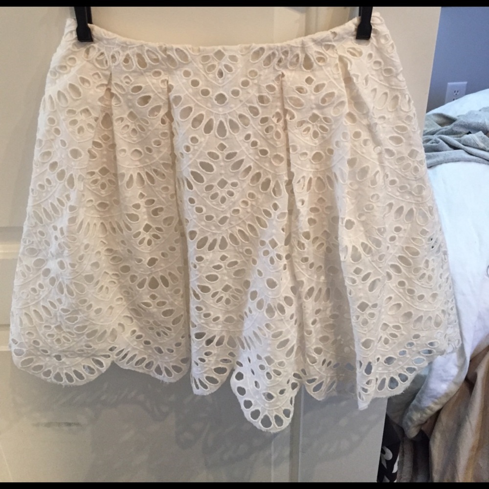 Alice and Olivia eyelit skirt (high waisted sorta)