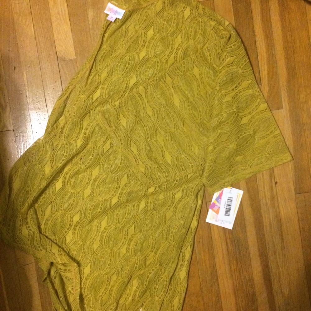Mustard lace lularoe Lindsay