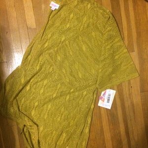 Mustard lace lularoe Lindsay