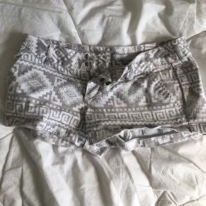 Tribal print shorts