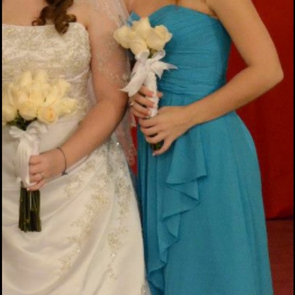 Blue David's Bridal Dress