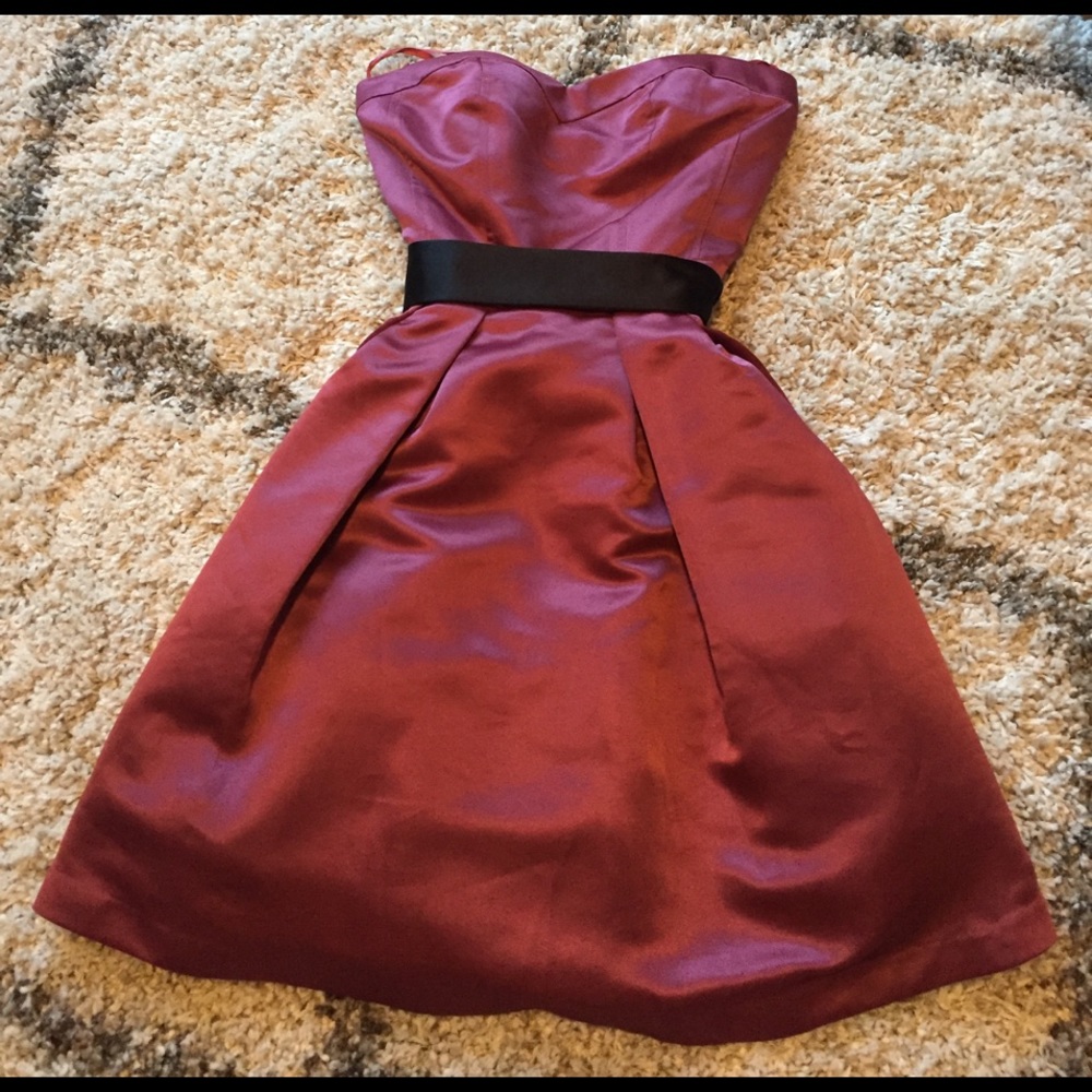 Charlotte Russe pink strapless dress