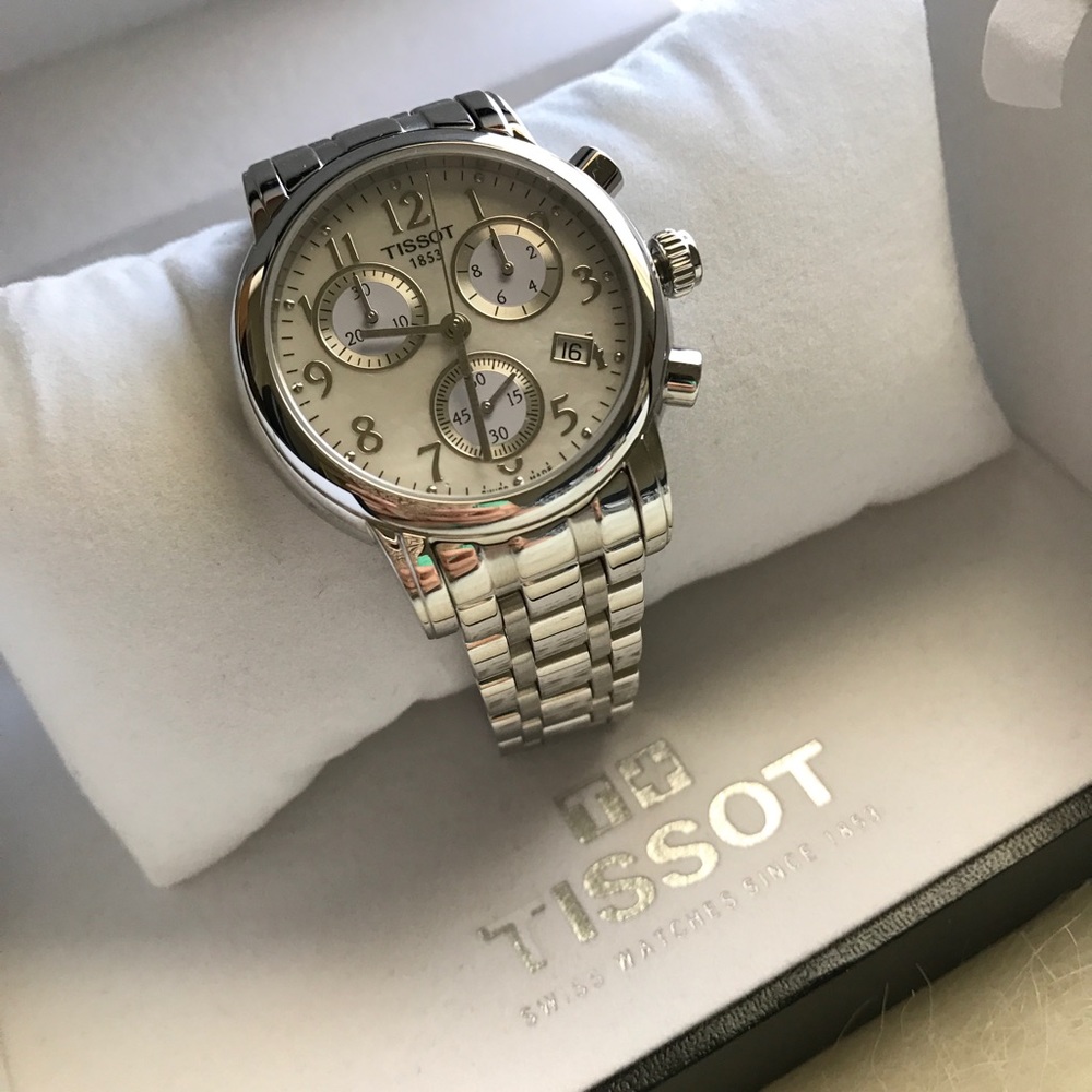 NIB Mother of Pearl Tissot watch