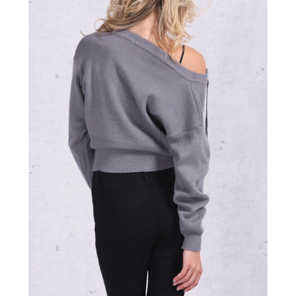 NEW! Lace up sweater - Picture 5 of 7