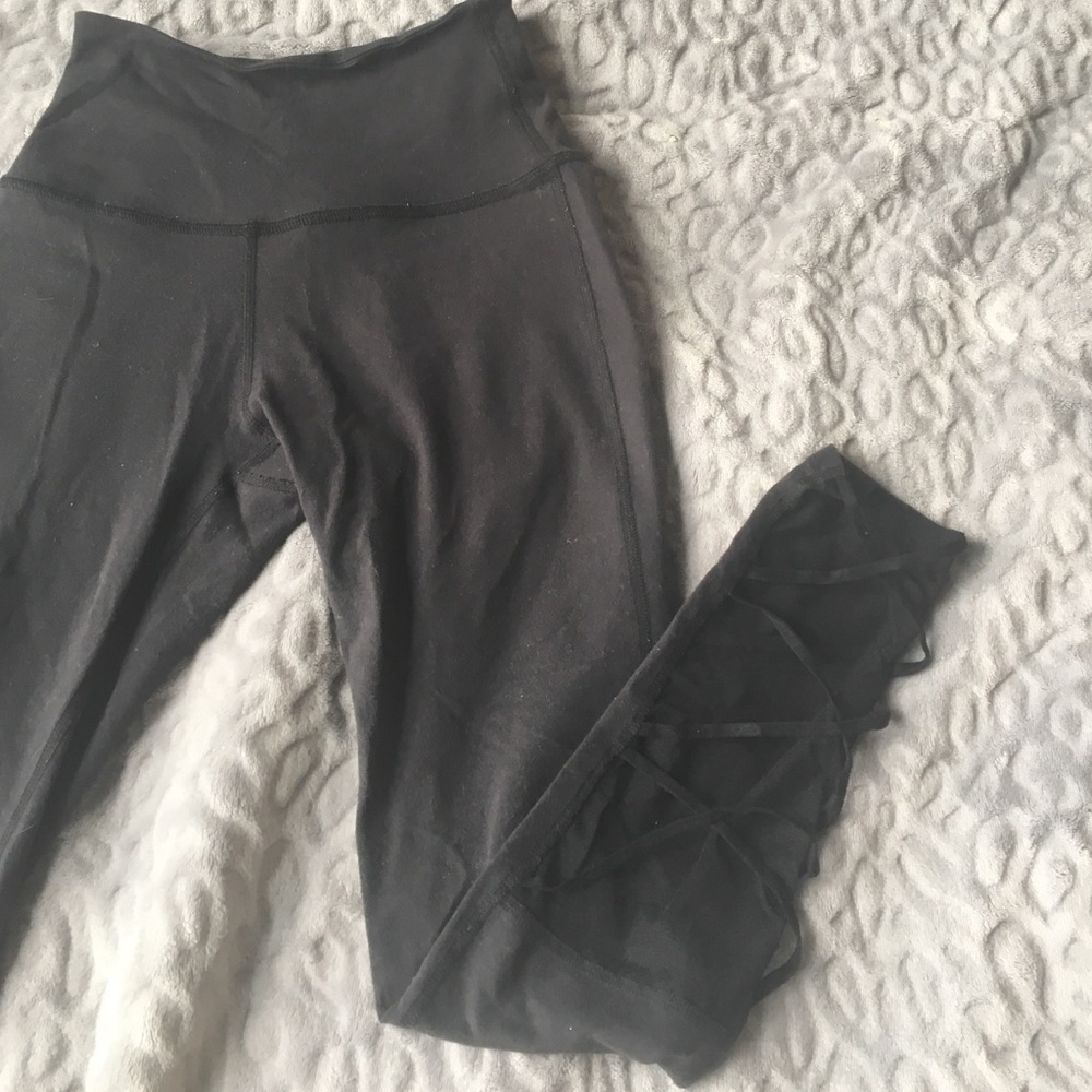 High-waisted "Lace-up" Yoga Leggings