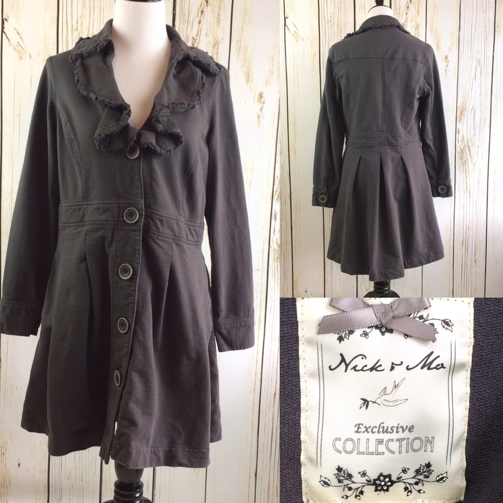 Anthropologie Nick & Mo Raw Edge Jacket Large