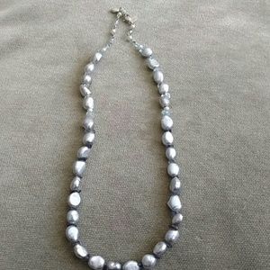Carolee fresh water pearl and silver necklace