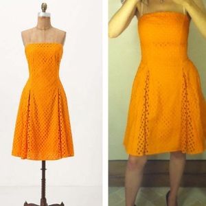 Anthropologie strapless dress