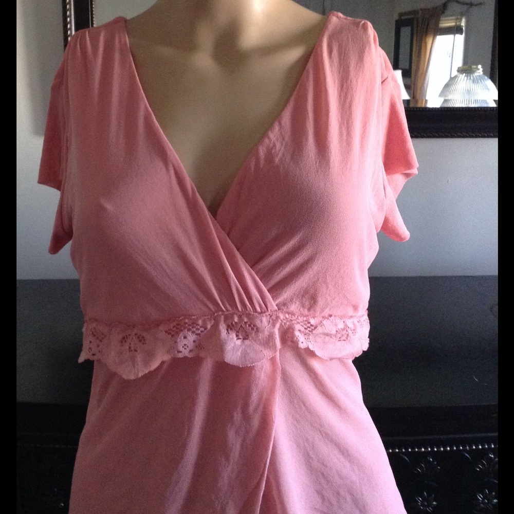 🆕PINK NYLON BLOUSE FROM CATO
