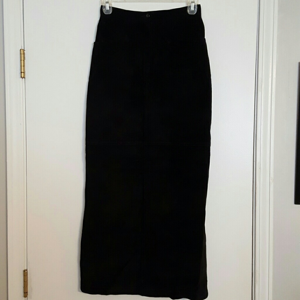 Suede skirt